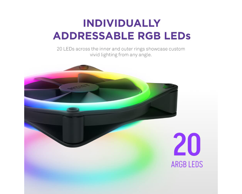 NZXT F140RGB Core 140mm ventilator crni (RF-D14SF-B1)