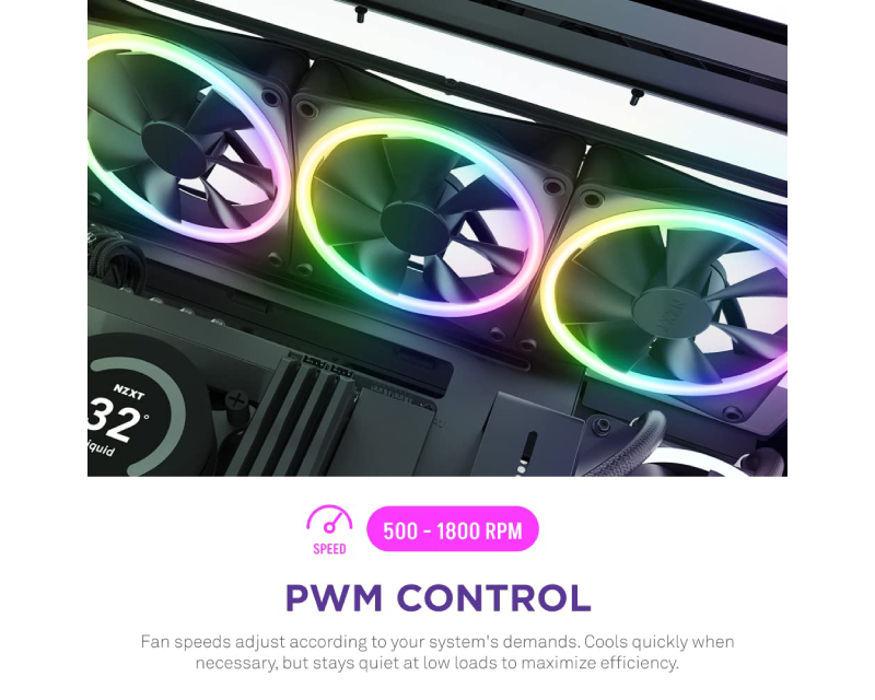 NZXT F140RGB Core 140mm ventilator crni (RF-D14SF-B1)