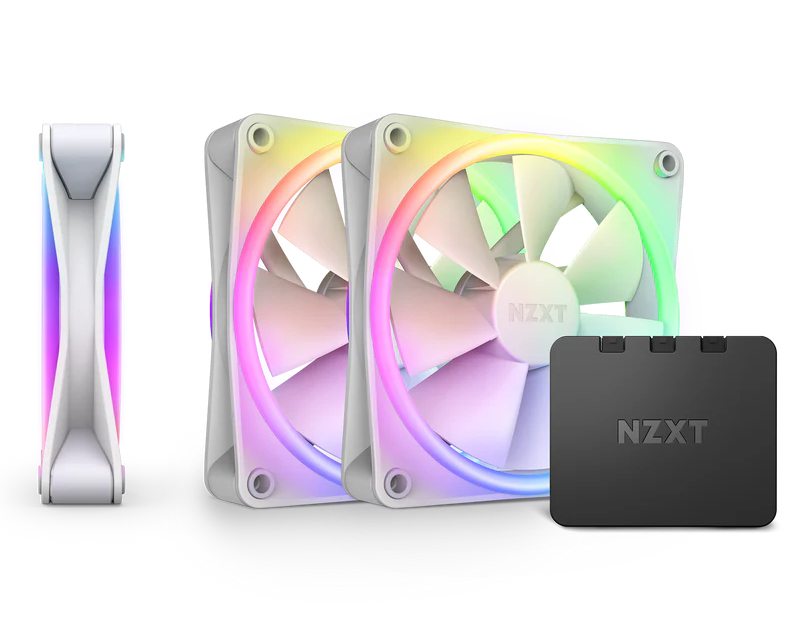 NZXT F120 RGB Duo Triple Pack 120mm ventilator beli (RF-D12TF-W1)