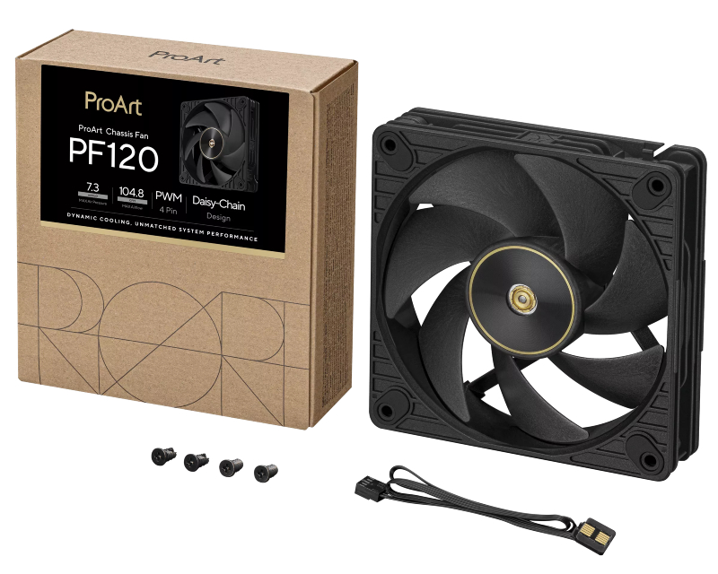 Asus PROART PF120 FAN PWM BLACK  ventilator crni