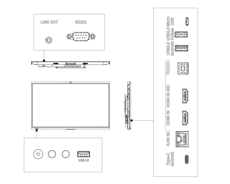 DAHUA 65 inča LCH65-MC410-B-S2 UHD Smart Interactive Whiteboard