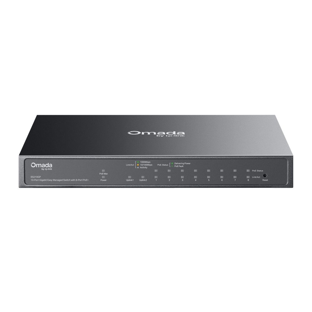 ES210GP Omada 10-Port Gigabit Switch sa 8-Port PoE+
