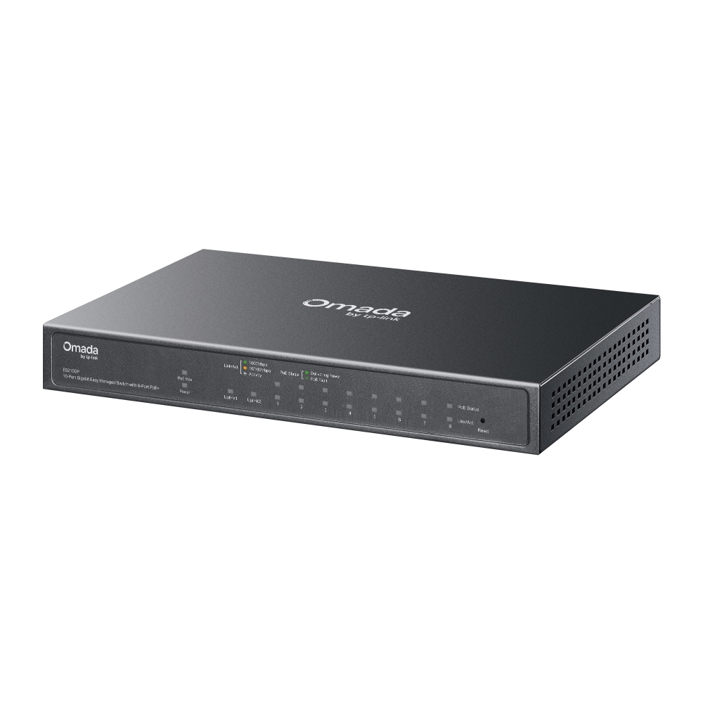 ES210GP Omada 10-Port Gigabit Switch sa 8-Port PoE+