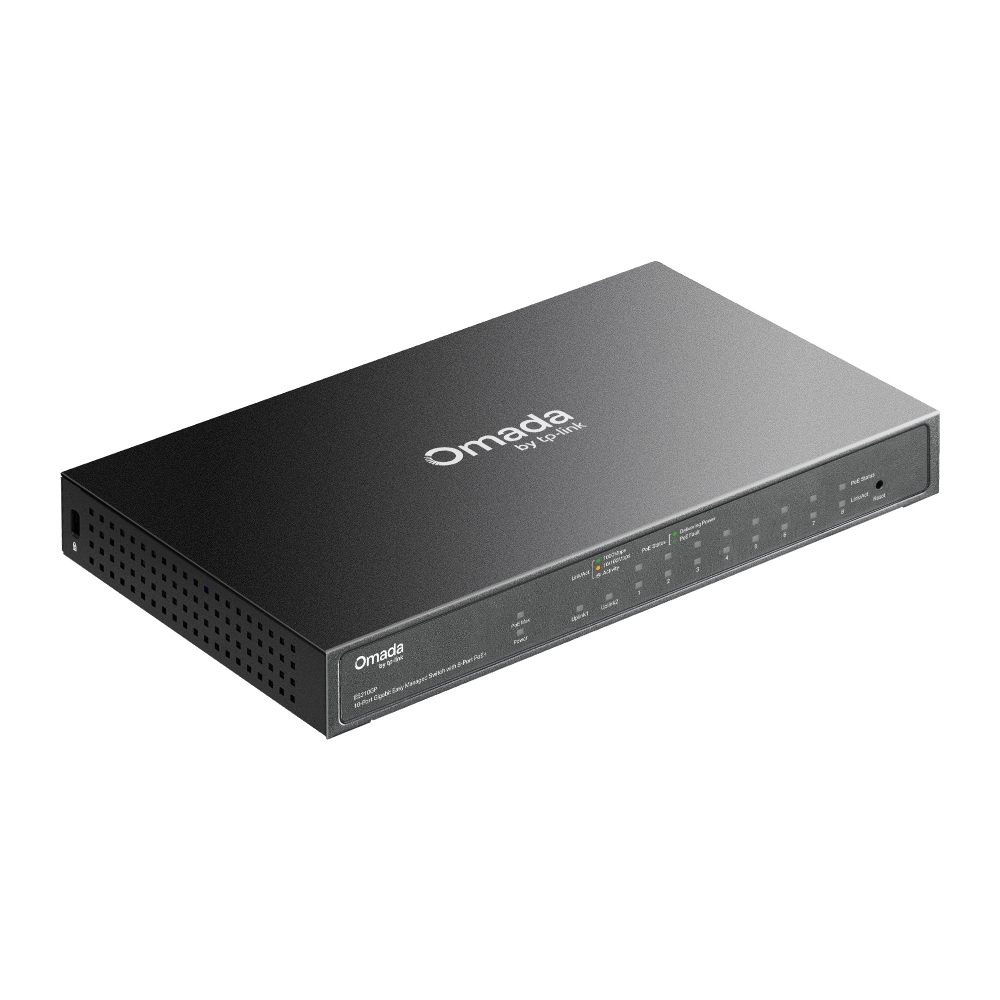 ES210GP Omada 10-Port Gigabit Switch sa 8-Port PoE+