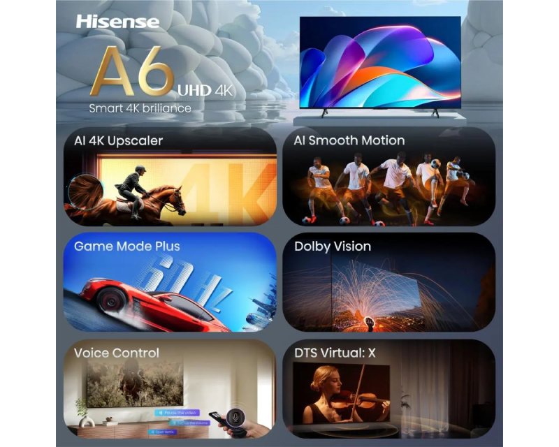 65 inča 65A6S 4K UHD LED Smart TV