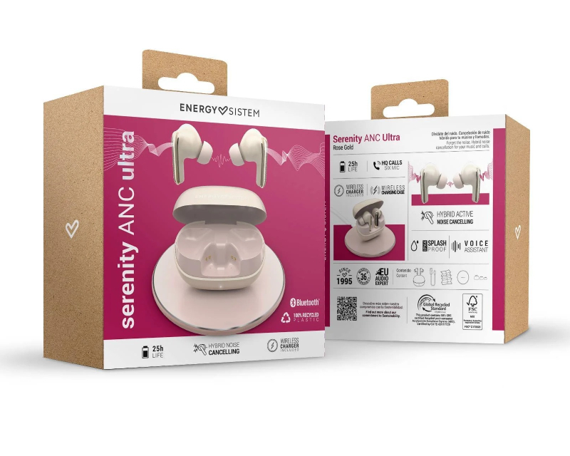 ENERGY SISTEM Rose Serenity ANC Ultra Bluetooth slušalice krem (M45962)
