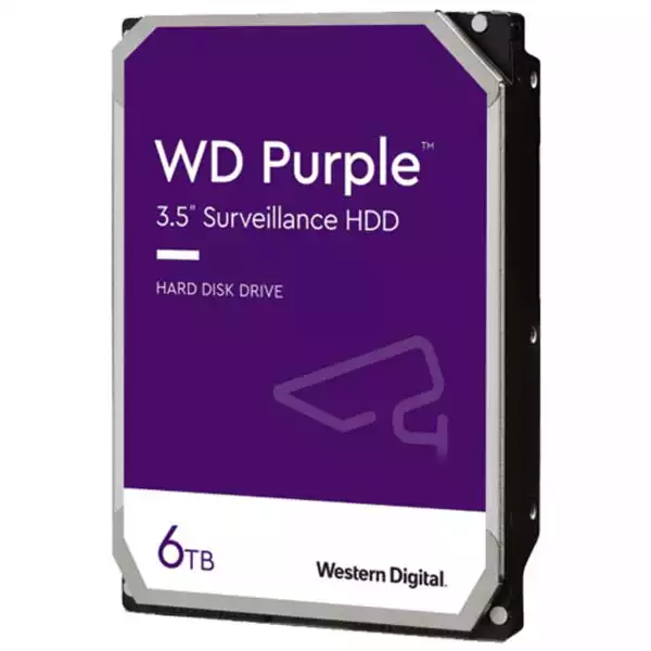 WD Hard disk 6TB SATA3 Western Digital Caviar 64MB WD62PURZ Purple