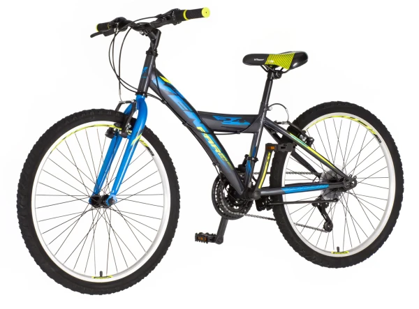 Dečija bicikla Venssini Junior Parma 24/V-brake kontra/18 brzina/plavo siva