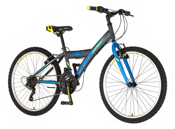 Dečija bicikla Venssini Junior Parma 24/V-brake kontra/18 brzina/plavo siva