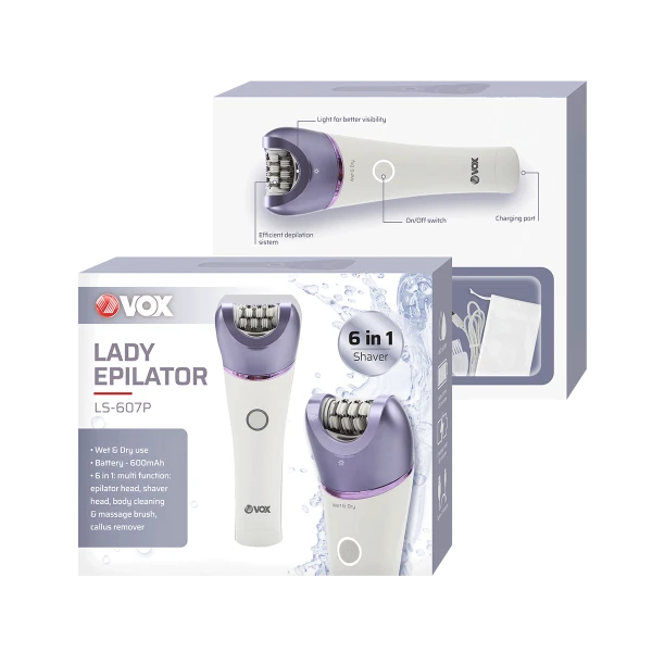 Vox Epilator Vox LS607P /belo-plava