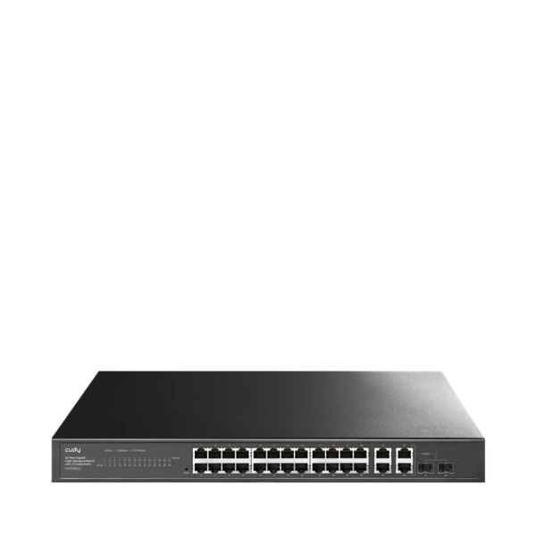 Cudy Svič 10/100/1000 26-port Cudy GS1028ES2 Light Managed PoE+ sa 2x combo porta