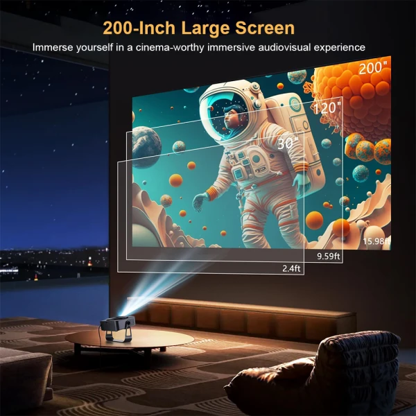 Zeus P7-Ultra Projektor Full HD, 7000 Lumena, Android 12