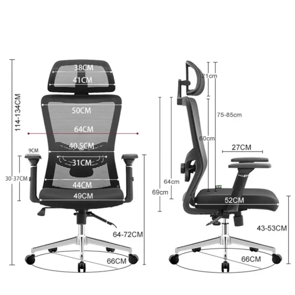 UGD Ergonomska kancelarijska stolica UGD Vukas Chrome