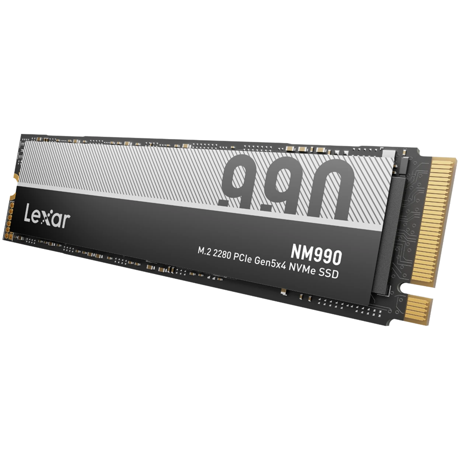 LEXAR NM990 2TB PCIe Gen5 x4 M.2 NVMe up to 14000 MB/s read and 10000 MB/s write