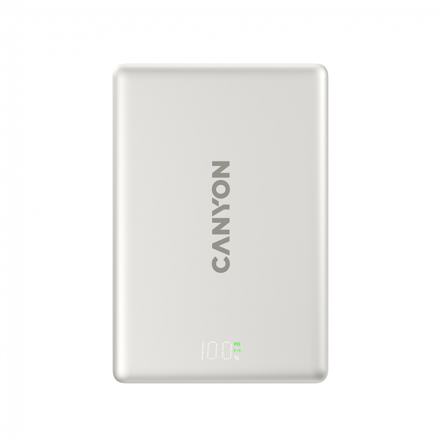 CANYON magnetic power bank OnPower 511 PD20W 10000mAh Aluminium Star Grey