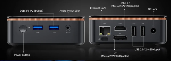 BlackView Mini PC MP20 AMD R3 3300U, 16GB, 512GB, W11P
