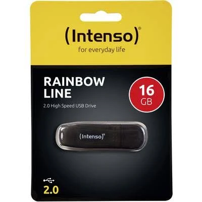 Intenso USB Flash 16GB Rainbow Line USB2.0 3502470 Black