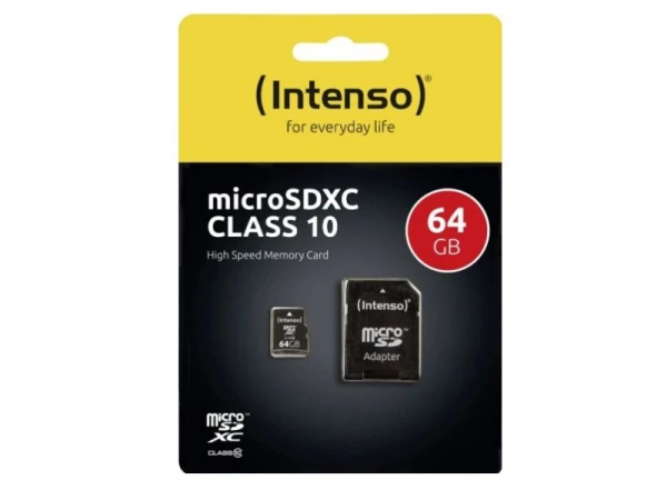 Intenso Micro SDXC 64GB Class10 3413490 + adapter