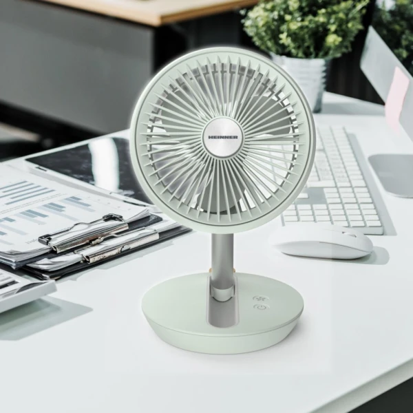 Heinner Ventilator HEINNER HMF-LC4000GR/5W/4000mAh/type-C/sklopivi