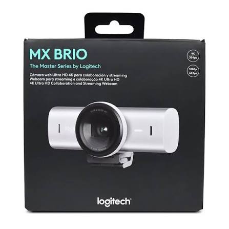 Logitech MX Brio 4K Ultra HD Webcam - Pale Grey