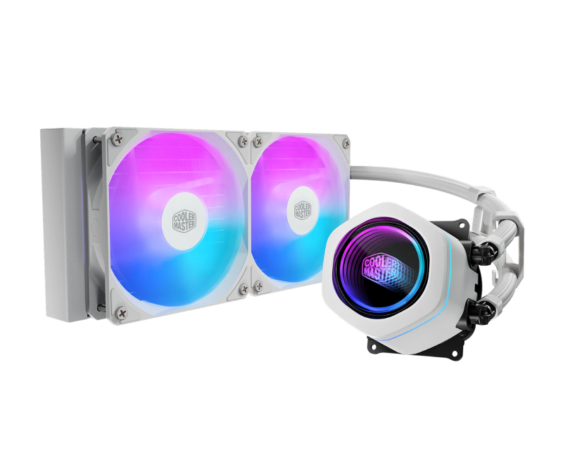 COOLER MASTER MasterLiquid Core Nex 240 White vodeno hlađenje belo (MLX-D24M-A18PA-RW)