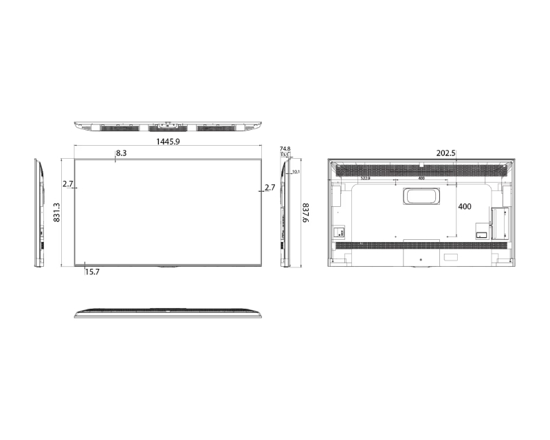 HISENSE 65 inča 65DP30FE 4K UHD 350 nita Digital Signage Display - 16/7 Operation