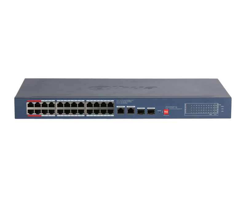 Dahua CS4228-24GT-375-V2 28-Port Cloud Managed Desktop Gigabit Switch with 24-Port PoE