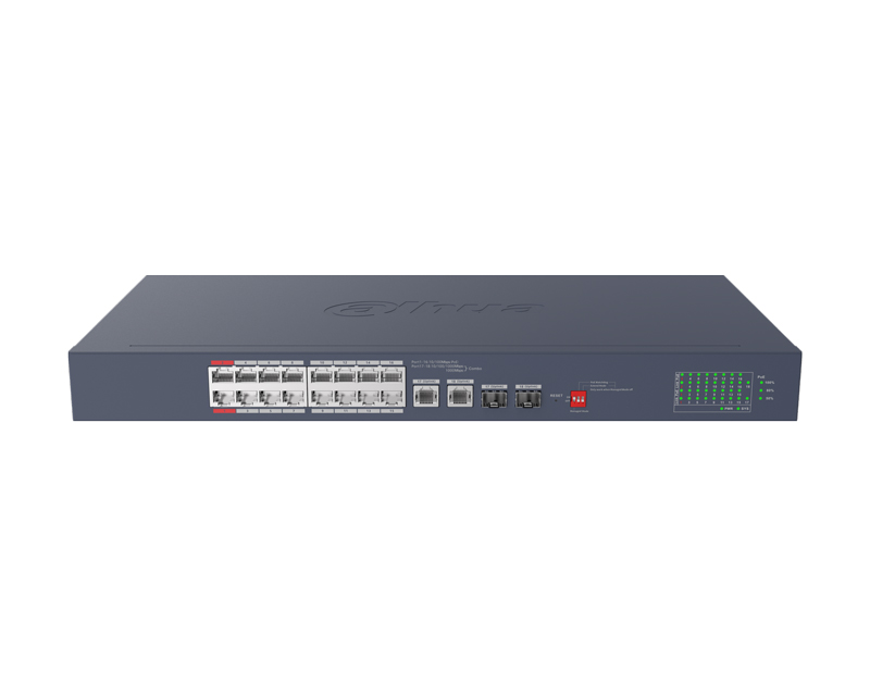 Dahua CS4220-16GT-240-V2 20-Port Cloud Managed Desktop Gigabit Switch with 16-Port PoE