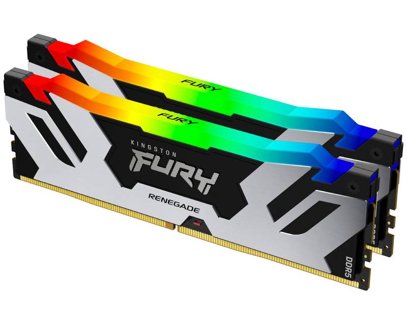 KINGSTON DIMM DDR5 48GB (2x24GB kit) 8000MT/s KF580C38RSAK2-48 FURY Renegade Silver RGB XMP