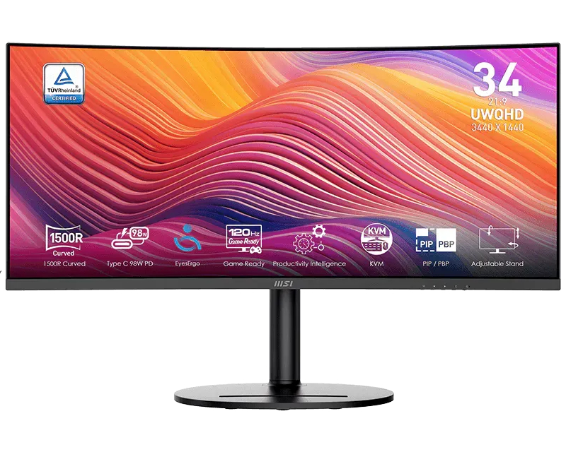 MSI 34 inča Modern MD342CQP UWQHD 3440x1440 VA 120Hz zakrivljeni monitor