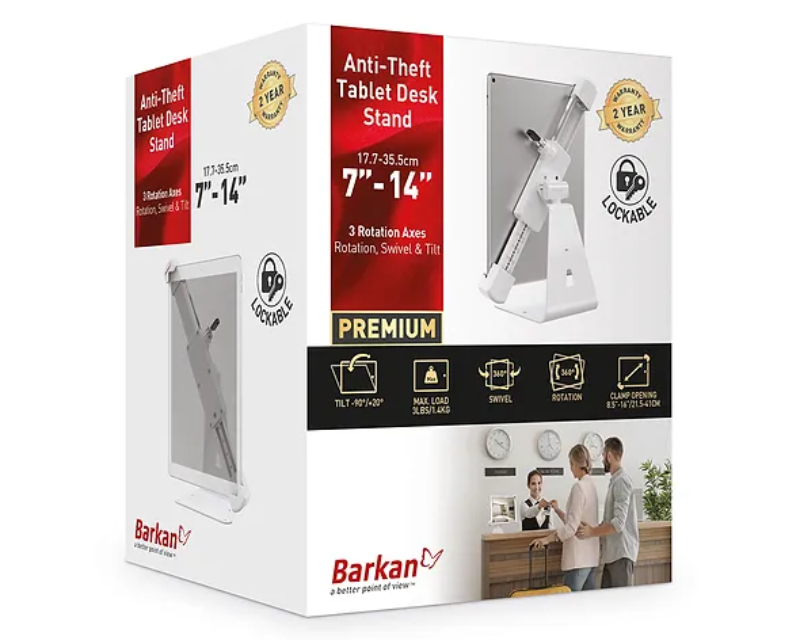 BARKAN T71HL Stono rotirajuce postolje 360° protiv krađe za tablet do 7-14 inča