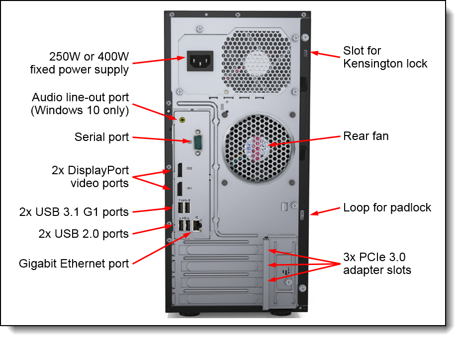 Lenovo ThinkSystem ST50 Tower Server, Xeon E-2224G, 32GB, 960GB, 930-8i, refurbished, 7Y48CTO1WW