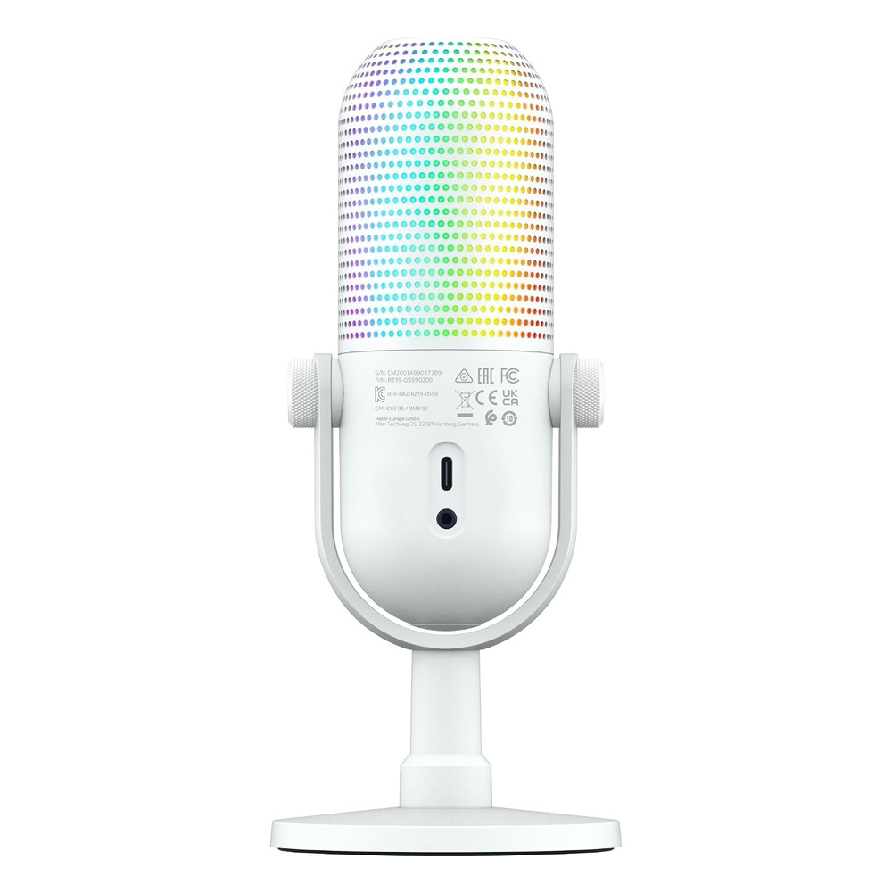 Razer Seiren V3 Chroma 32Bit DSP - RGB USB Microphone - White
