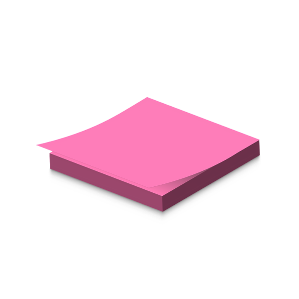 Mark Samolepljivi listići Mark 100lis, 75x75mm NEON roze