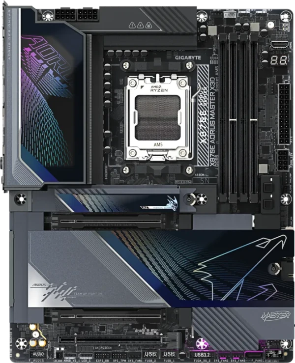 Gigabyte AM5 X870E AORUS MASTER X3D Matična Ploča