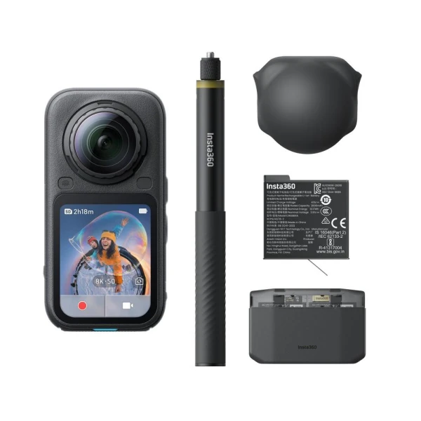 Insta360 Akciona kamera X6 Essentials Bundle Midnight Black