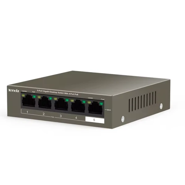 TENDA Svič 10/100/1000 5-port TEG1105P-4/4 PoE Port/63W