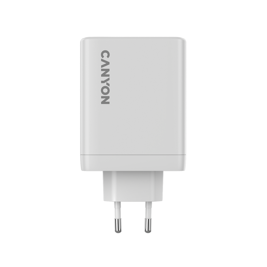 CANYON charger OnCharge 120 GAN Total 120W MAX 3 USB-C +1 USB-A White EU plug