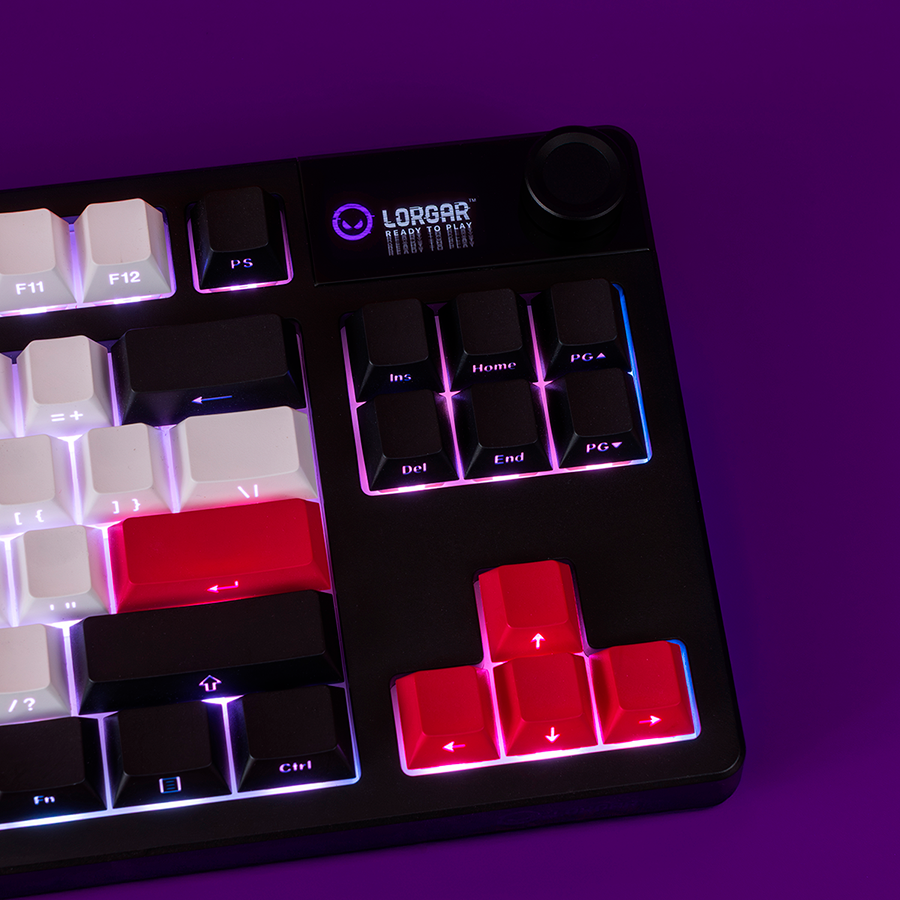 LORGAR KBP70TKLW, Wireless TKL Mechanical Gaming Keyboard Pro, Beige, EN layout