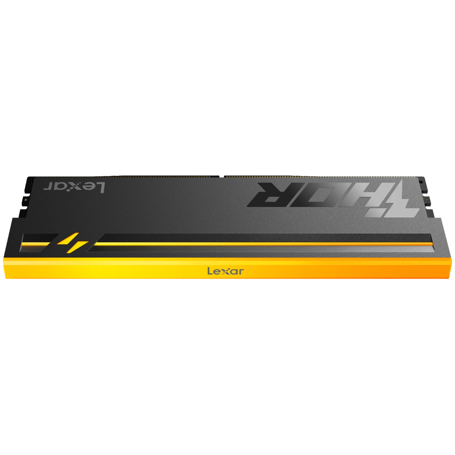 Lexar THOR 2.0 16GB DDR5 6000 CL36 1.3V Memory with heatsink and RGB lighting, Black Color, Single pack