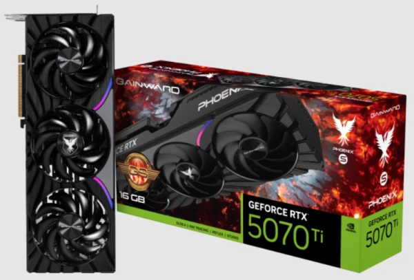 Gainward SVGA RTX 5070-Ti Phoenix-S GS 16GB GDDR7, NE7507TS19T2-GB2031K