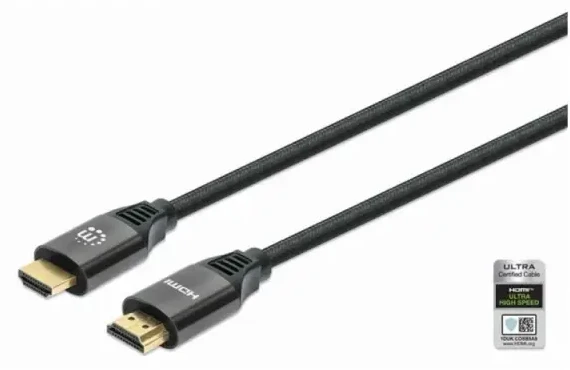 Manhattan Kabl Manhattan 8K@60Hz 355933 Ultra High Speed HDMI Cable with Ethernet, 1 m