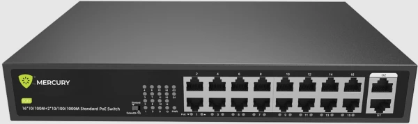 Razno LAN Switch Mercury H1016PL PoE 10/100Mbps