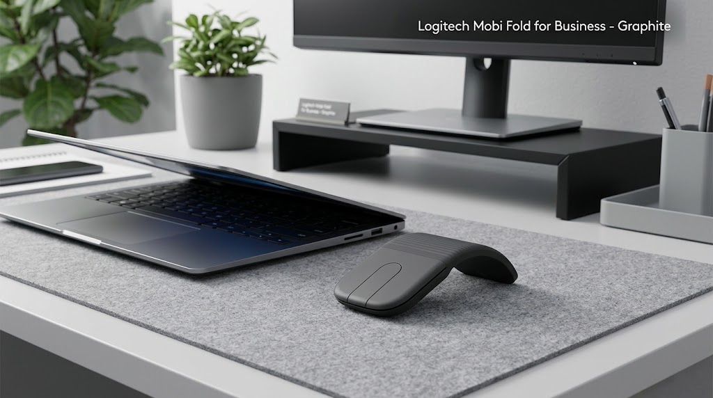 Logitech Mobi Fold for Business, Bluetooth - Graphite