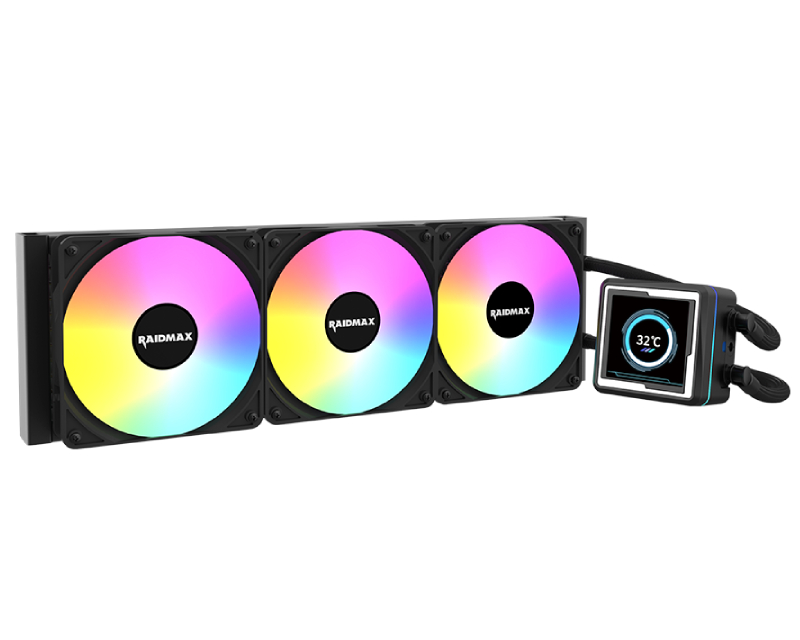 RAIDMAX LM360 ARGB CPU LIQUID COOLER WITH ANIMATION DISPLAY - Vodeno hlađenje crno (LM360BK) F