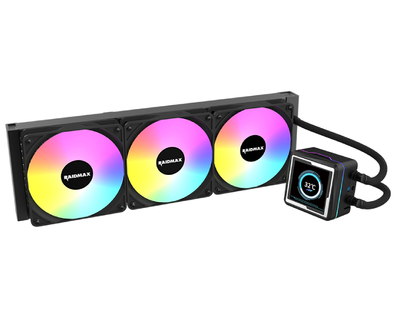 RAIDMAX LM360 ARGB CPU LIQUID COOLER WITH ANIMATION DISPLAY - Vodeno hlađenje crno (LM360BK) F