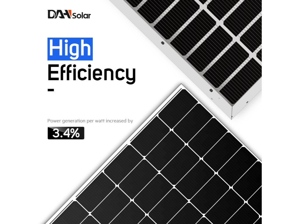 PV modul DAH Solar,590W,72X16/DG,N Tip,1250mm