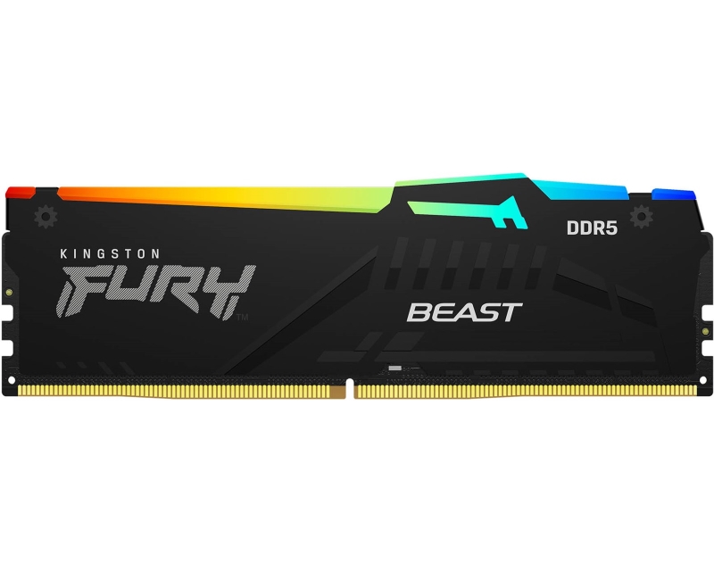 KINGSTON DIMM DDR5 64GB 5600MT/s KF556C40BBA-64 FURY Beast Black RGB EXPO