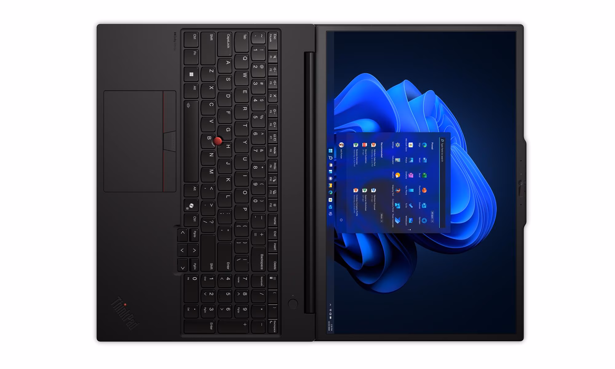 Lenovo Laptop ThinkPad P16s G4 16", U7 255H, 32GB, 1TB, Win11Pro, 21QV000GCX