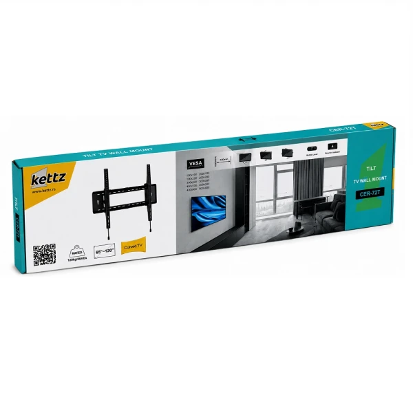 Kettz Nosač za TV Kettz CER-72T 65-120/vesa max 900x600/120kg/premium/podesivi